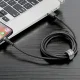 Baseus Cafule USB uz Lightning kabelis 2.0m 1.5A Pelēks-Melns