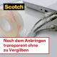 Scotch Crystal līmlente ar rokas dozatoru 19 mm x 7.5 m, caurspīdīga
