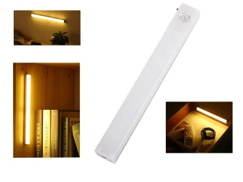 Pašlīmējoša LED lampa ar kustības sensoru, auksti balta