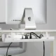 Ergo Office ER-431 W kabeļu organizators zem galda, balts