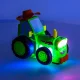 Tālvadības lēkājošs un dejojošs traktors RC ar skaņu, zaļš