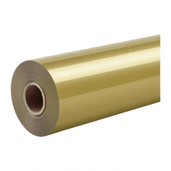 HTVRONT Pure termopārneses plēve tekstilam, 30.5 cm x 1.8 m, zelta