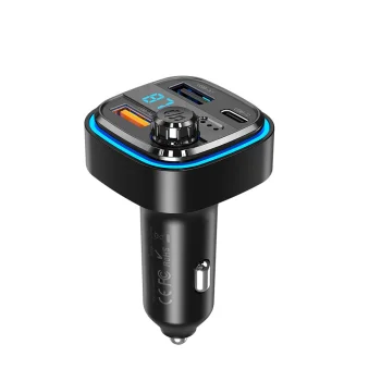 FM raidītājs un auto lādētājs XO BCC08 Bluetooth MP3 3.1A, melns
