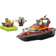 Lego City 60373 Fire Rescue Boat ugunsdzēsēju laiva