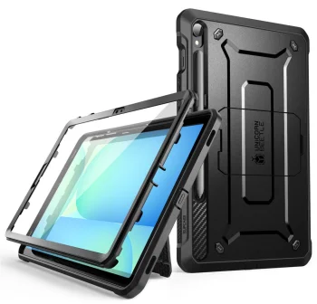 Supcase Unicorn Beetle Pro vāciņš Samsung Galaxy Tab S9 11.0 / S9 FE, melns