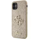 Guess iPhone 11 / Xr vāciņš Glitter Script Big 4G, zelta