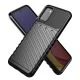 Thunder Case elastīgs TPU vāciņš Samsung Galaxy A03s tālrunim, melns