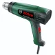 Celtniecības fēns Bosch UniversalHeat 600 ar stikla aizsargsprauslu un koferi