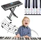 Klaviatūras notu uzlīmes, lai mācītos spēlēt | Stickers of notes on keys for learning to play