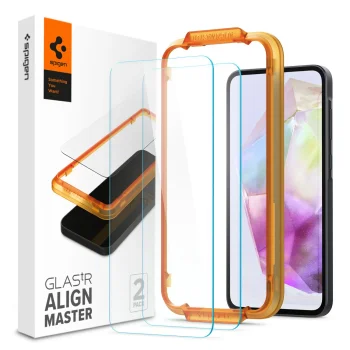Samsung Galaxy A35 ( SM-A356E/DS ) / A55 ( SM-A556B/DS ) Spigen ALM GLAS.TR Tempered Glass 2-Pack | Ekrāna...