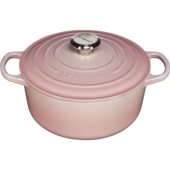 Čuguna katls Le Creuset Signature 24 cm 4.2 l, apaļš, Shell Pink