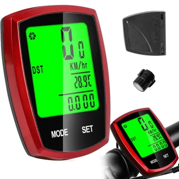Velosipēda Riteņa Ūdensizturīgs LCD Spidometrs Ātruma Mērītājs (22 funkcijas), Dažādas krāsas | Bicycle...