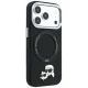 Karl Lagerfeld vāciņš iPhone 18 Pro / 17 Pro ar gredzena statīvu 360 MagSafe, melns