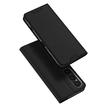 Sony Xperia 1 VI DUX DUCIS Skin Pro Auto-absorbed Leather Case Cover, Black | Telefona Vāciņš Maciņš Apvalks...