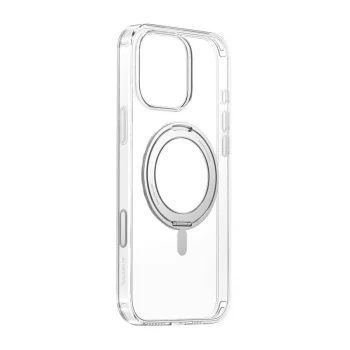 Baseus SkyRing 360° magnētiskais vāciņš ar statīvu iPhone 16 Pro, caurspīdīgs