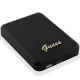 Guess Metal Script Logo MagSafe ārējais akumulators 15W 5000 mAh, melns