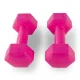 4Fizjo bituma hanteles 2 x 1 kg, rozā
