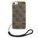 Guess iPhone SE 2022 / 2020 / 7 / 8 vāciņš 4G Print Strap Brūns