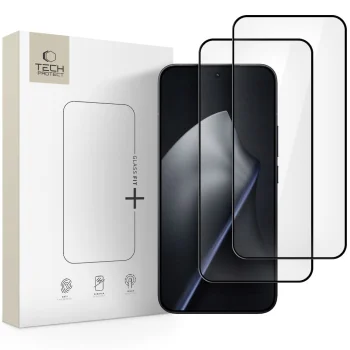 Tech-Protect Glass Fit+ aizsargstikls Xiaomi 15T / 15T Pro (2 gab.), melns