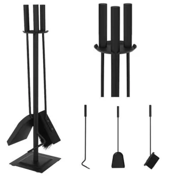 Kaminer PK012 Kamīna piederumu komplekts 4-in-1, Melns