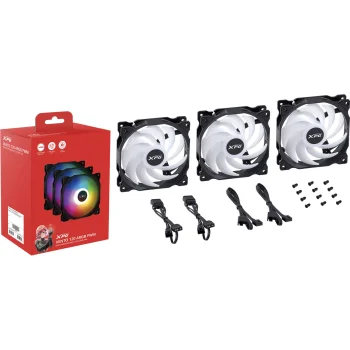 Adata XPG VENTO 120 ARGB PWM 3 ventilatoru komplekts, melns
