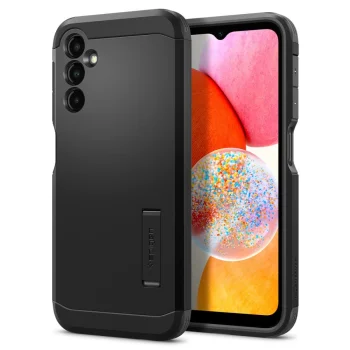 Samsung Galaxy A14 5G (SM-A146) / 4G (SM-A145F/DSN) Spigen Tough Armor Case Cover, Black | Telefona Vāciņš Maciņš...