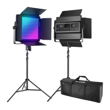 LED studijas gaismu komplekts NEEWER RGB1200 60W V4, 2 gab.