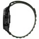 Pulksteņa siksniņa Tech-Protect Nylon Pro, saderīga ar Garmin Fenix 5 / 6 / 6 Pro / 7, tumši zaļa