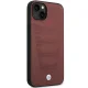 BMW Leather Seats Pattern vāciņš iPhone 14 tālrunim, Bordo