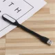Elastīga USB LED lampiņa portatīvajam datoram, 6 LED, melna