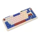 Bezvadu mehāniskā klaviatūra Royal Kludge KZZI K75 pro RGB, Moment Switch (retro zila) | Wireless mechanical...