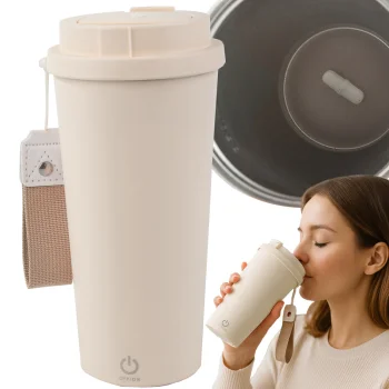 Pašmaisoša termokrūze 350ml USB, Bēša