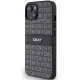DKNY iPhone 15 Plus / 14 Plus vāciņš Mono Stripe & Metal Logo, melns