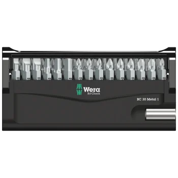Skrūvgriežu uzgaļu komplekts Wera Bit-Check 30 Metal 1 SB, 30 gab.