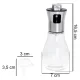 Eļļas smidzinātājs ar dozatoru, 200 ml stikla pudele