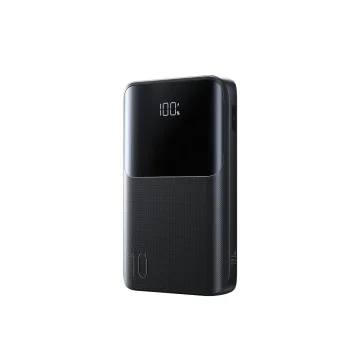 Ārējais akumulators Joyroom JR-QP191 Mini 10000 mAh 22.5W ar LED displeju, melns