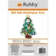 Ruhhy 00024856 filca eglīte ar rotājumiem, 90 cm