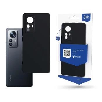 Xiaomi 12 Pro 3MK Matt Case Cover, Black | Matēts Telefona Maciņš Vāks Apvalks Bampers