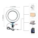 Puluz Komplekts Statīvs Telefona Turētājs ar LED Riņķa Lampu Gaismu un Mikrofonu | Vlog Kit Stand with LED Lamp...