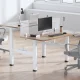 Ergo Office ER-404W Divvietīgs Elektriski Regulējams Rakstāmgalda Rāmis, Balts