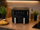 Karstā gaisa friteris 15L 2400W ar diviem nodalījumiem, 6 režīmi, melns