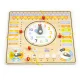 Ecotoys ESC-W-036 koka izglītojošā tāfele - kalendārs un pulkstenis