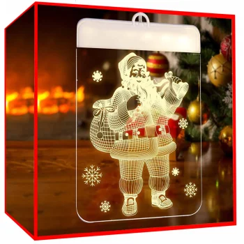 3D LED vitrāža logam, Ziemassvētku dekorācija
