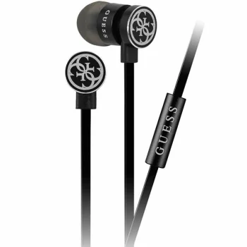 Guess GUEPWIBK 3.5mm vadu austiņas, melnas/sudraba