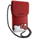 Hello Kitty Leather Hiding Kitty Cord somiņa, sarkana