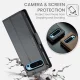 Google Pixel 9 Pro XL CASEME Wallet Magnetic Leather Case Cover, Black | Telefona Vāciņš Maciņš Apvalks Grāmatiņa