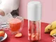 Bezvadu pārnēsājamais blenderis smūtijiem 150W 400ml USB, balts