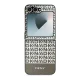 DKNY Repeat Pattern Bottom Stripe vāciņš Samsung Galaxy Z Flip 6, Brūns