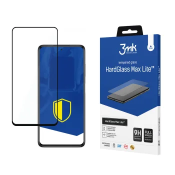 Xiaomi POCO X3 Pro Black Aizsargstikls uz Visu Ekrānu | 3MK Hard Glass Max Lite Tempered Fullscreen Protector