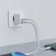 Acefast A5 sienas lādētājs USB Type-C / USB, 32W, PPS, PD, QC 3.0, balts